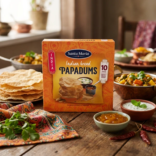 Pappadums m/chili 209340 by SANTA M color Svart