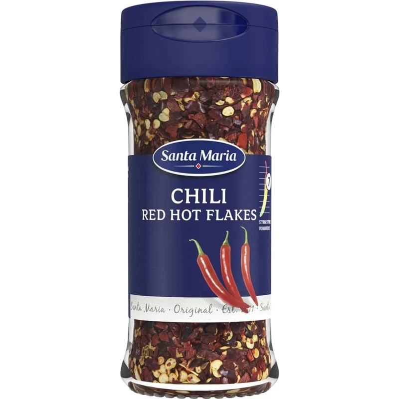 Krydder Chilipepper Red Hot Flak 291402 by SANTA M color Svart