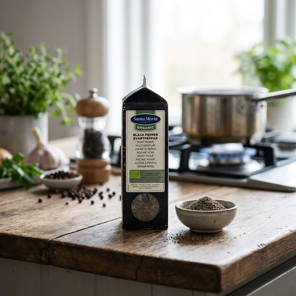 Krydder Pepper Sort Malt Øko 268998 by SANTA M color Svart