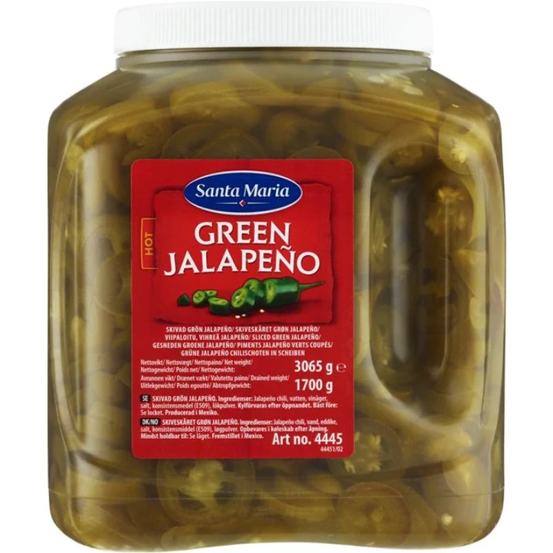 Jalapenos Grønn Skåret USA 32173 by SANTA M color Svart