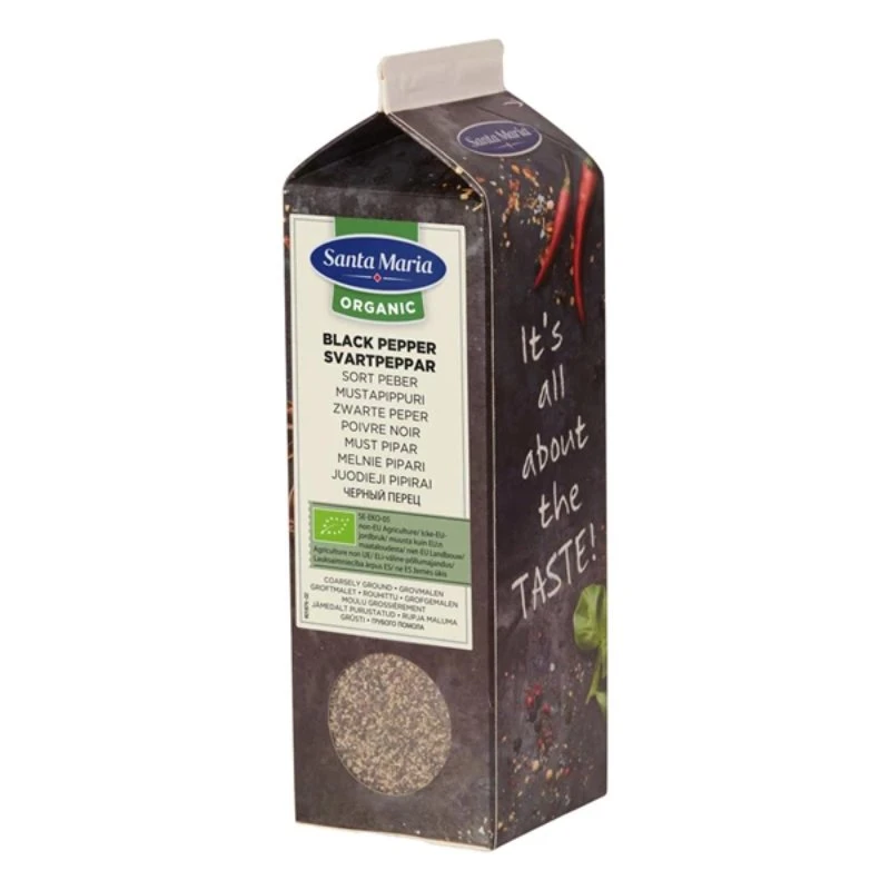 Krydder Pepper Sort Grovmalt Øko 268995 by SANTA M color Svart