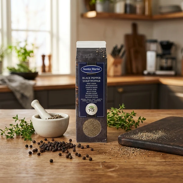 Malt sort pepper 268937 by SANTA M color Svart