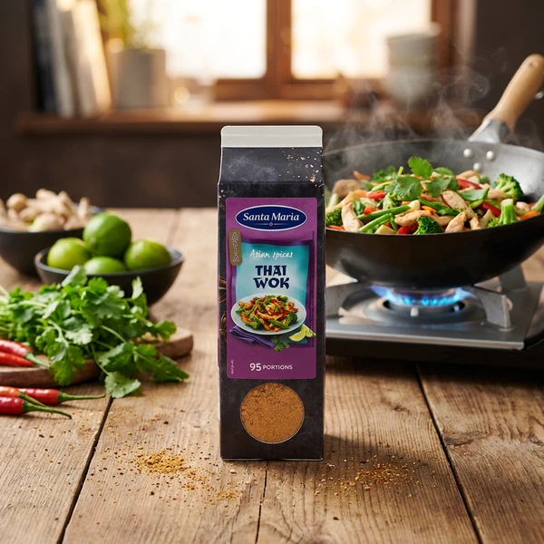 Kryddermiks Thai Wok Spice 269015 by SANTA M color Svart