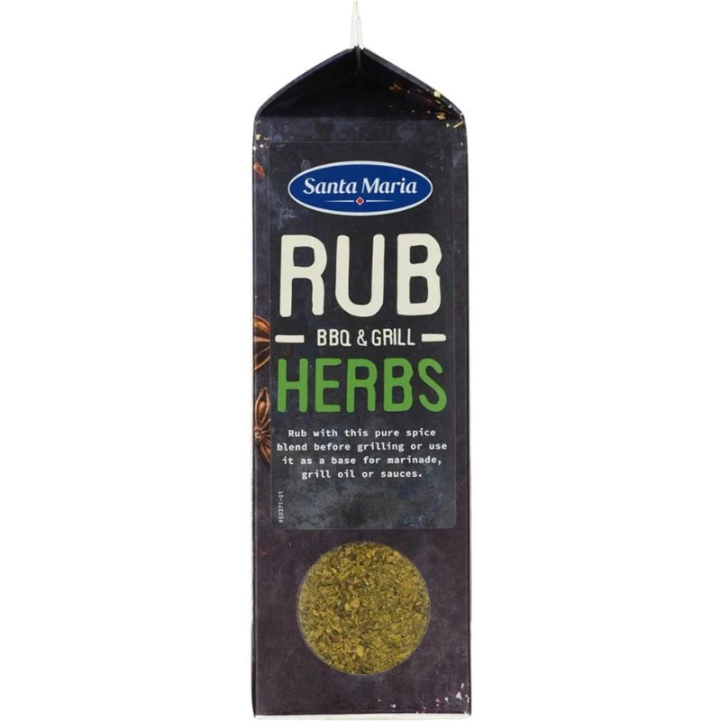 Krydder DryMarinade/Rub Urter 269040 by SANTA M color Svart