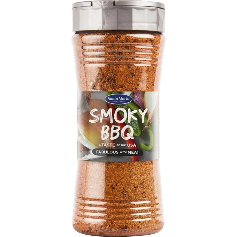 Krydder Barbecue Smoky 300 G 225801 by SANTA M color Svart