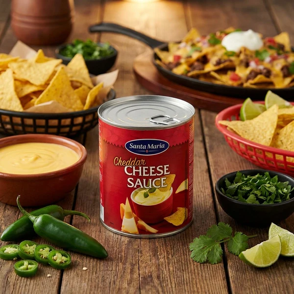 Cheesesauce Cheddar 359341 by SANTA M color Svart