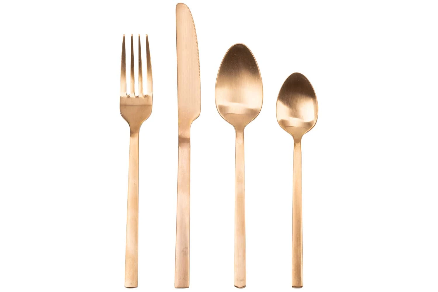 Bestikksett kobber 24 deler i rustfritt stål 1667937 by COSY & TRENDY color Svart