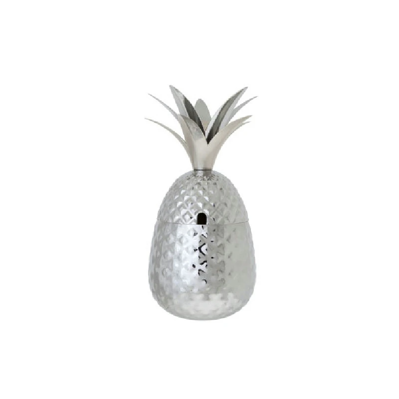 BarLife 2026 Ananas Cocktailkrus Sølv 800 ml 1002043Z by COSY & TRENDY color Svart