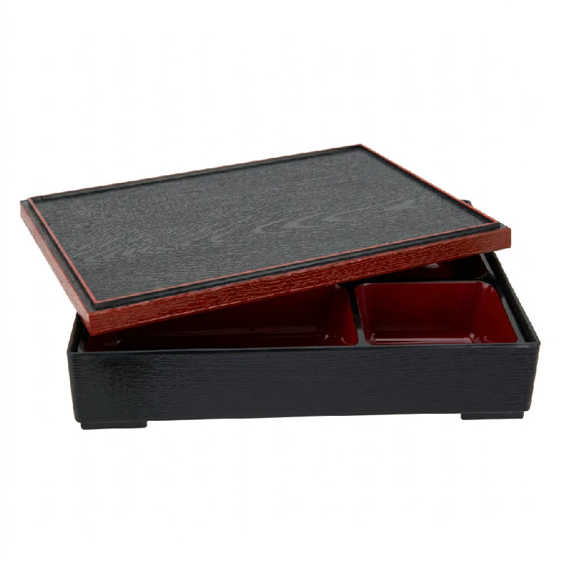 Bento Box Sort/Rød 27x21x6cm 3049696 by COSY & TRENDY color Svart
