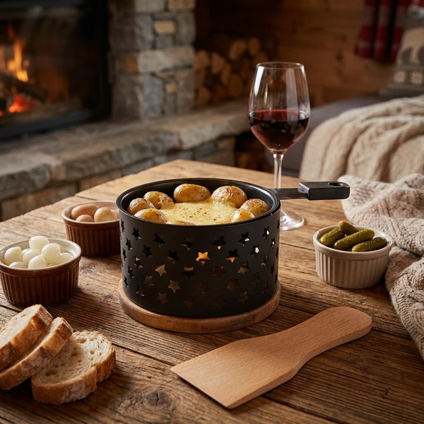 Raclette Rund til 1 Person Ø16cm 5659004 by COSY & TRENDY color Svart