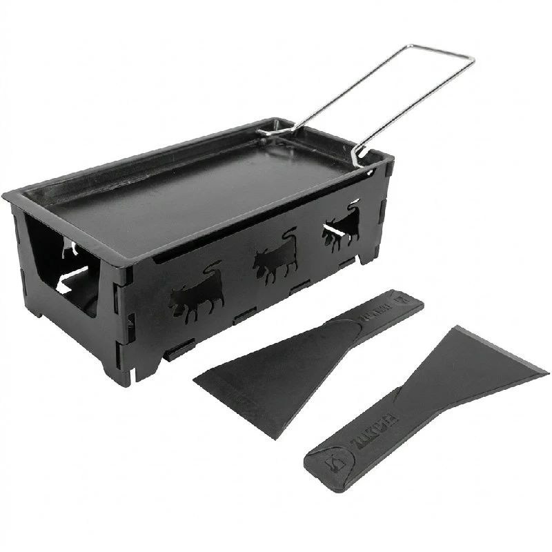 Sammenleggbar Raclette i Rustfritt Stål til 2 personer 5659008 by COSY & TRENDY color Svart