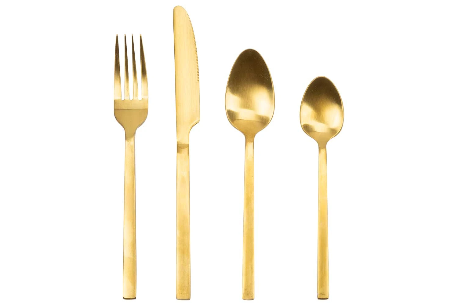 Bestikksett gull 24 deler i rustfritt stål 9144237 by COSY & TRENDY color Svart