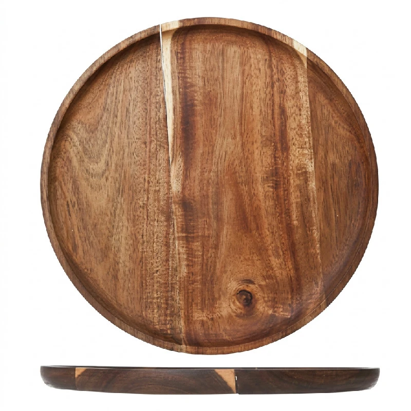 Tretallerken rund Ø30x2 cm 8741489 by COSY & TRENDY color Svart