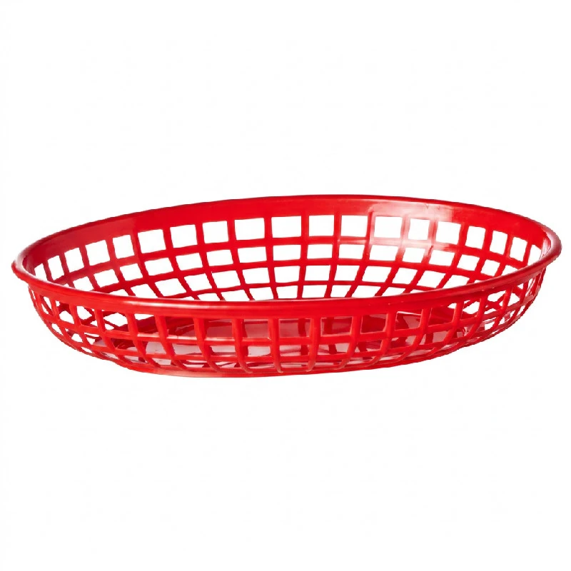 Burgerkurver Rød Plast 6 stk 23x14 cm 1669095 by COSY & TRENDY color Svart