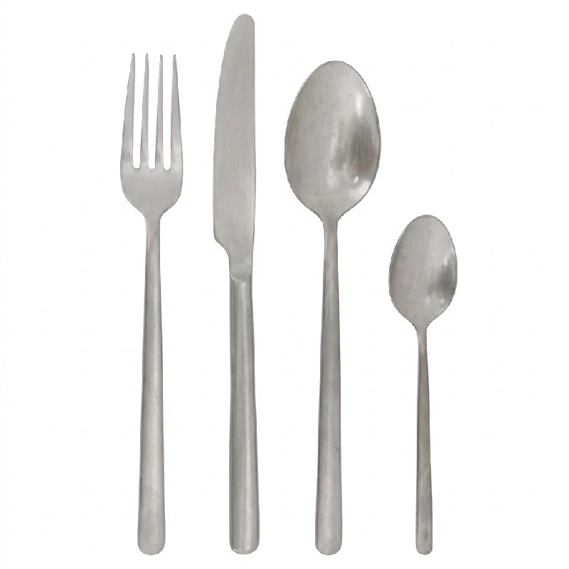 Bestikksett Vintage Rustfritt Stål 16 stk 5424002 by COSY & TRENDY color Svart