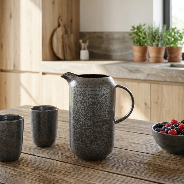 Mugge Porselen Mineral 1,65L 5699033 by COSY & TRENDY color Svart