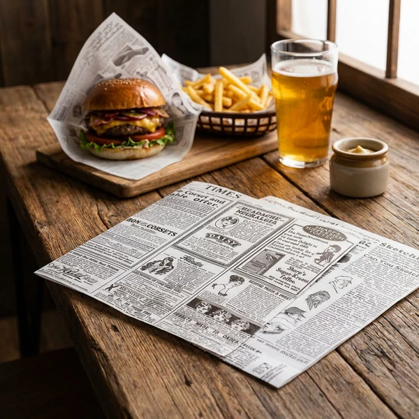 Burgerpapirlommer 1000 stk. 29 cm 5923890  color Svart