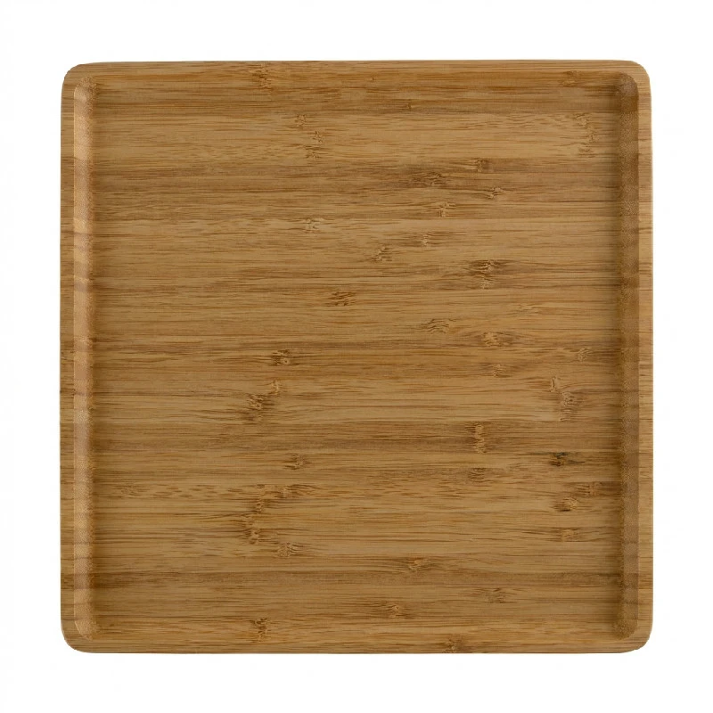 Tallerken kvadratisk bambus 26x26cm 151339 by COSY & TRENDY color Svart