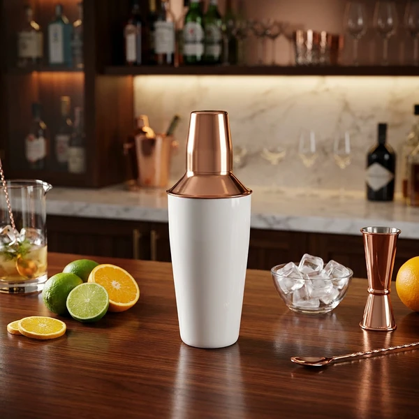 Cocktail Shaker Hvit og Kobber 750ml 4778860 by COSY & TRENDY color Svart