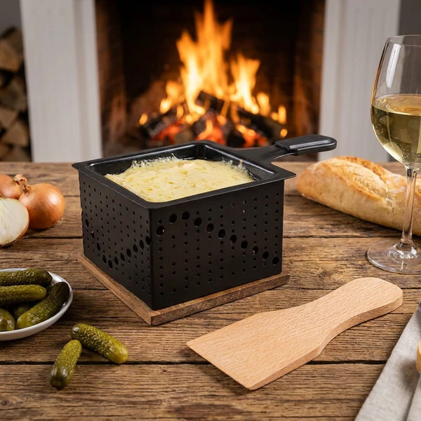 Raclette Firkantet til 1 Person 16cm 5659003 by COSY & TRENDY color Svart