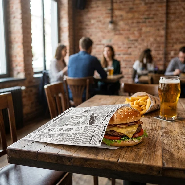 Papirposer til burger og pizza 500 stk 8767370  color Svart