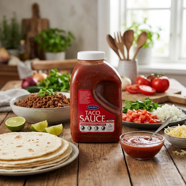 Tacosaus mild chili 233587 by SANTA M color Svart