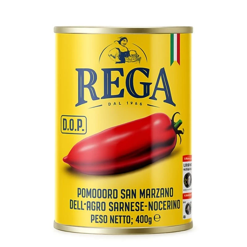 Rega Flådde Tomater San Marzano 400 g 16111  color Svart