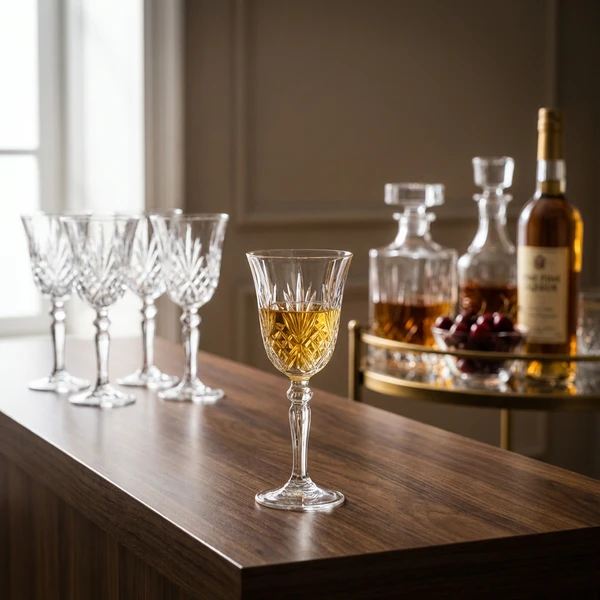 RCR Melodia Likørglass 5 cl 6 stk. Glas0099  color Svart