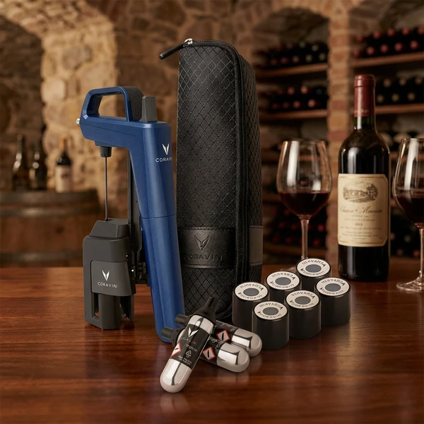 Coravin Timeless Six+ Vinsystem – Ocean Blue Limited Edition 112467B  color Svart