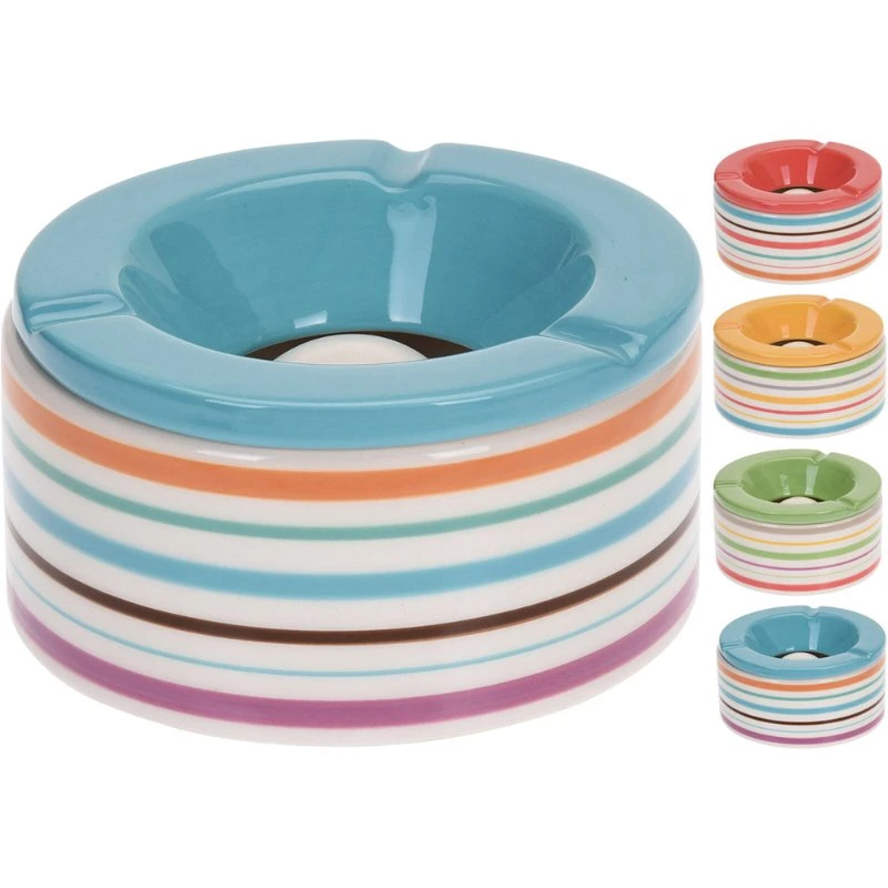 Stripete askebeger 12x6 cm 5014227  color Svart
