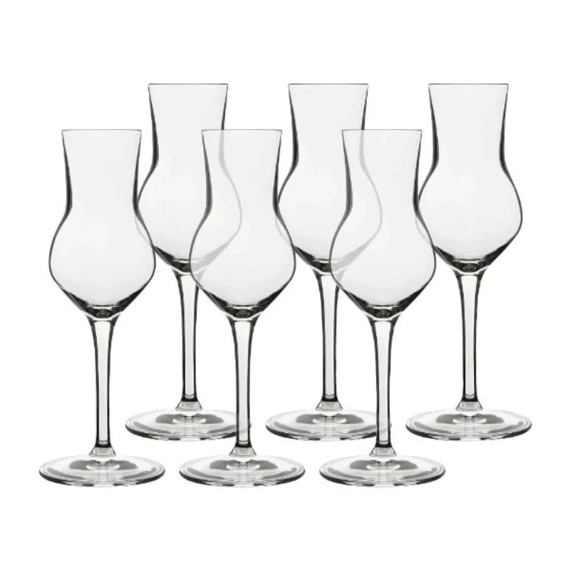 LB Atelier grappaglass 6 stk. klar - 8 cl C 425  color Svart
