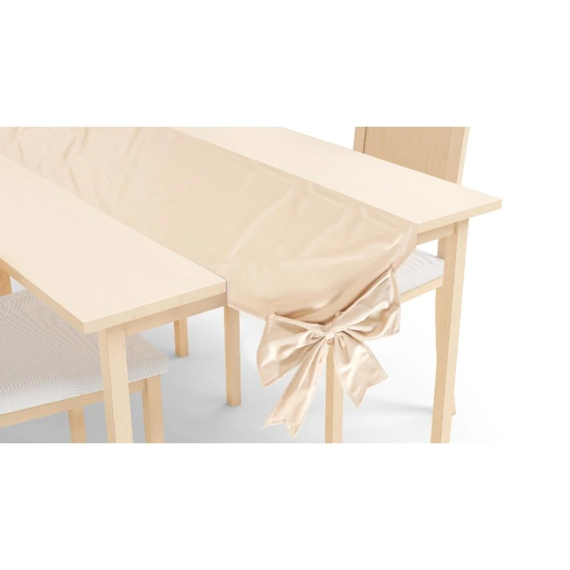 Bordløper i beige 33 x 240 cm 767653710  color Svart