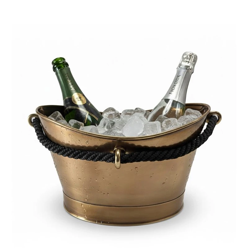 Rivage Premium Antikk Champagnebad / Kjøler m. tau OVL-6118-RP  color Svart