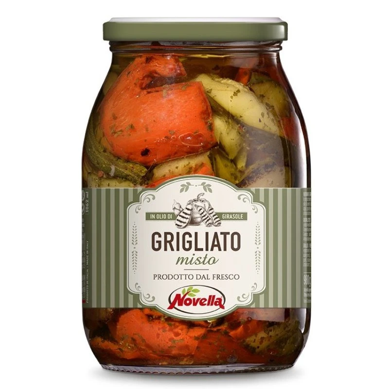 Grillede Grønnsaker 950g (Drenerte 620g) 19004 by Deli Drengene color Svart