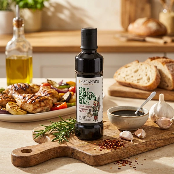 Carandini glaze hvitløk, rosmarin og chili 250ml 1408 by Deli Drengene color Svart