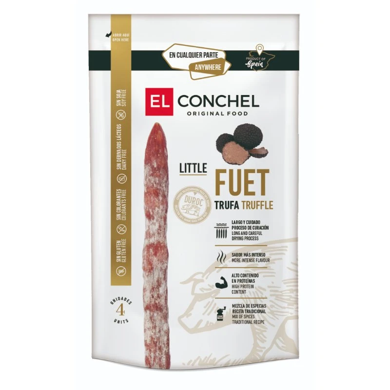 El Conchel Little Fuet med trøfler (Duroc) 55g 84099 by Deli Drengene color Svart