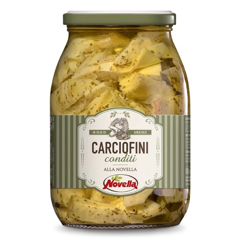 Krydrede artisjokker alla Novella 950g (Drenerte 600g) 19006 by Deli Drengene color Svart