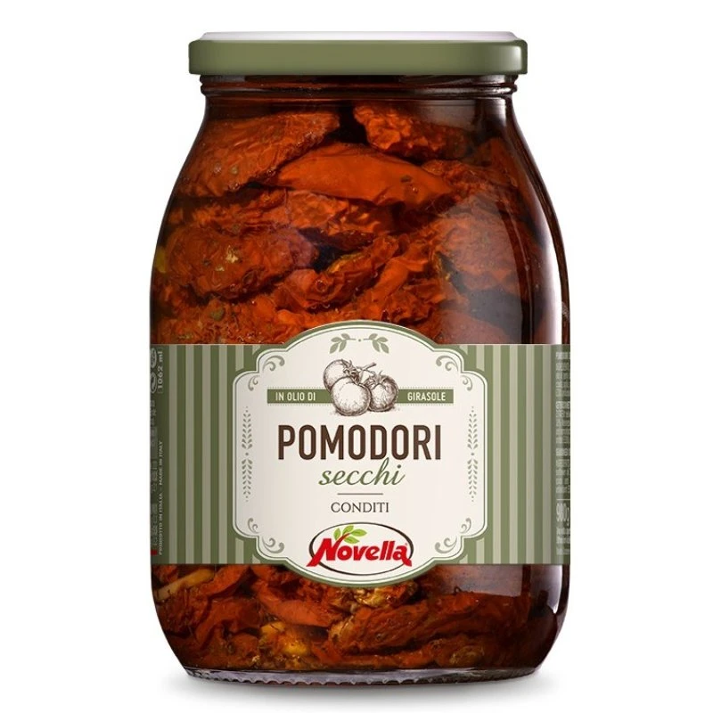 Soltørkede tomater 950g (Drenerte 600g) 19003 by Deli Drengene color Svart