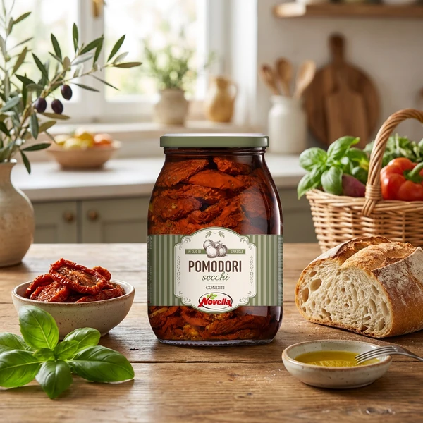 Soltørkede tomater 950g (Drenerte 600g) 19003 by Deli Drengene color Svart