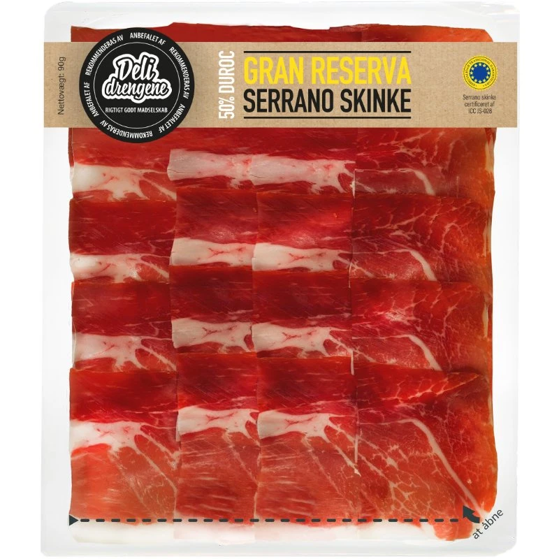 Jamon Serrano Gran Reserva (50% Duroc) 90g 248 by Deli Drengene color Svart