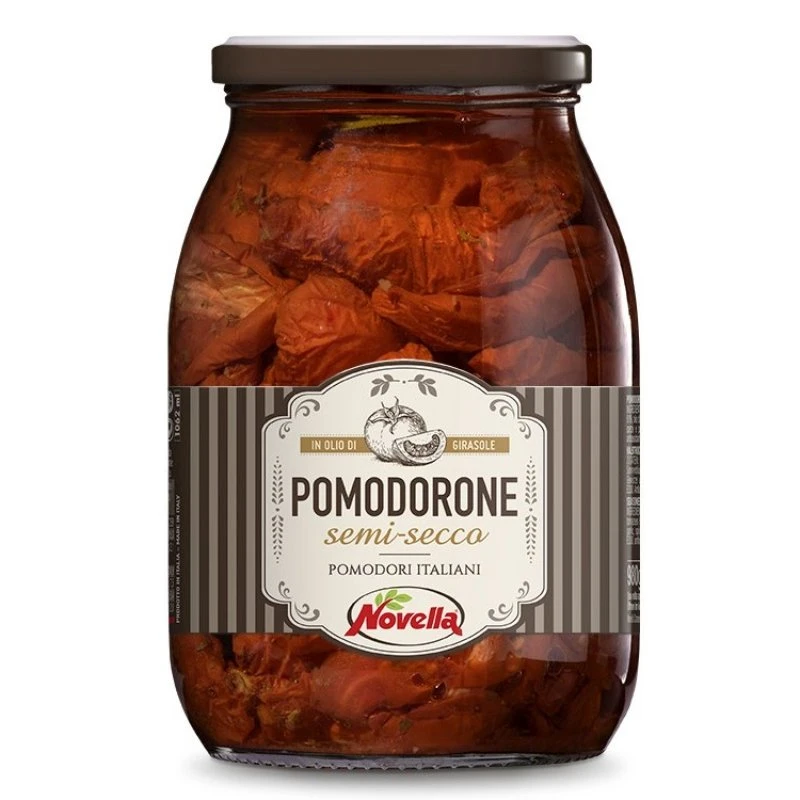 Semi-tørkede tomater 980g (Avrent 650g) 19002 by Deli Drengene color Svart