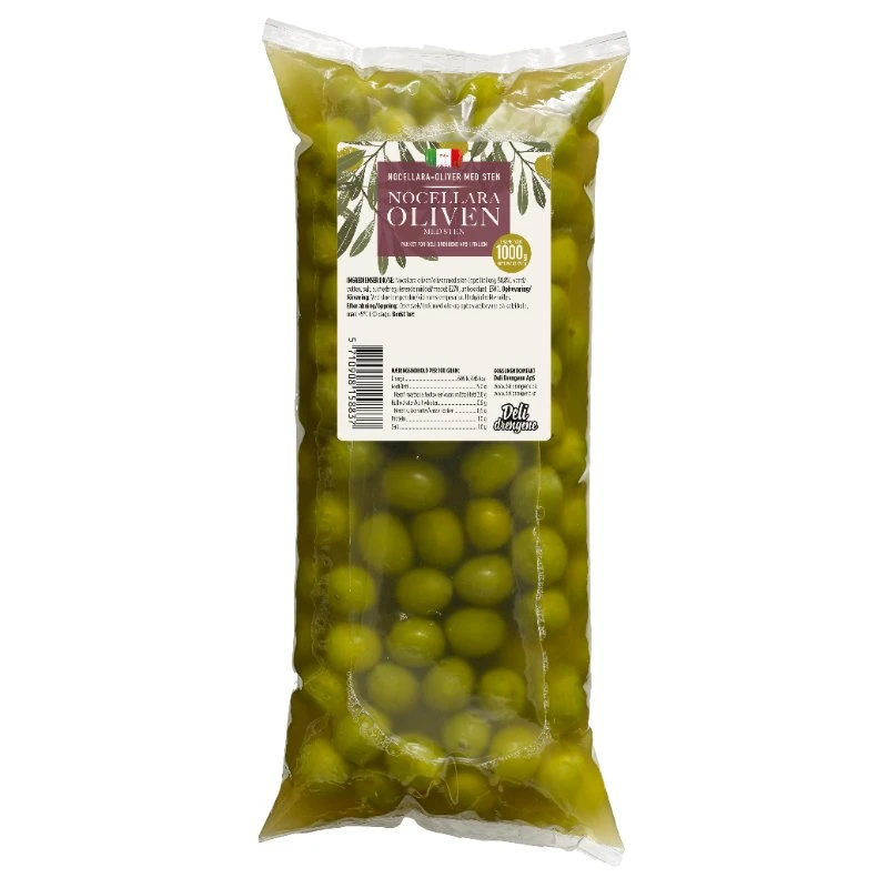 Oliven Nocellara 1700g Drenerte 1000g 2120 by Deli Drengene color Svart
