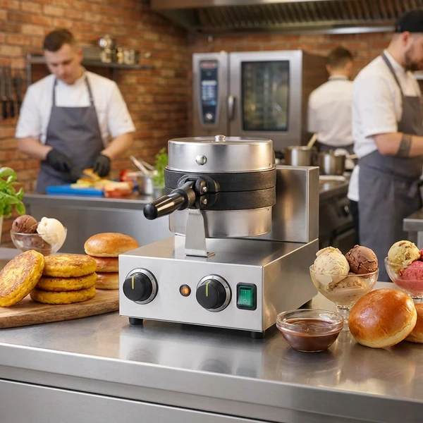 UFO-burger, gelato panini press 265055 by Hendi color Svart