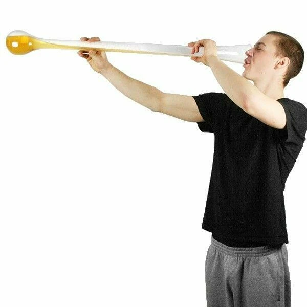 Yard of Ale-glass med lokk – plast 10243BM by Drink color Helder