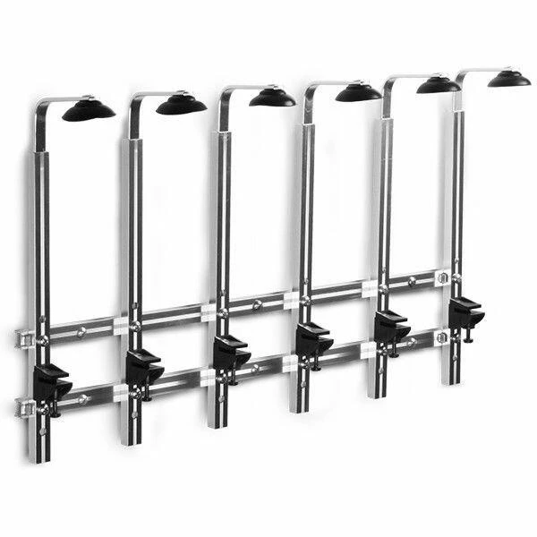 Veggmontert flaskeholder til 6 flasker (70 cl / 1 liter) BTBL3217 by Beaumont color Svart
