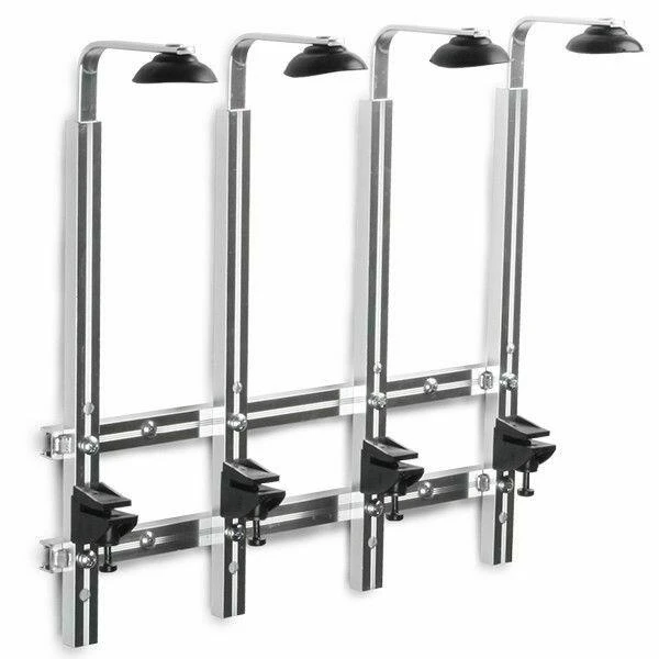 Flaskeholder Veggmontert 4 Flasker 70 cl / 1 liter BTBL3213 by Beaumont color Svart
