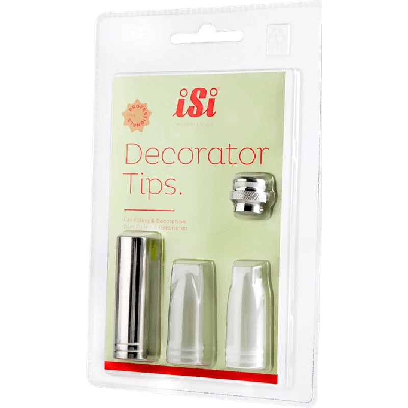iSi dekorasjonssett til kremsprøyte 2715 by ISI color Silver/klar