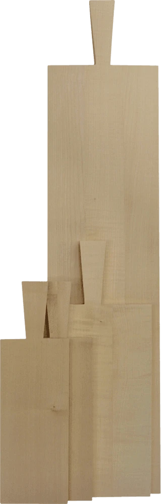 Serveringsbrett - ubehandlet eik 33,5 x 21,3 x 2 cm 51455020  color Svart