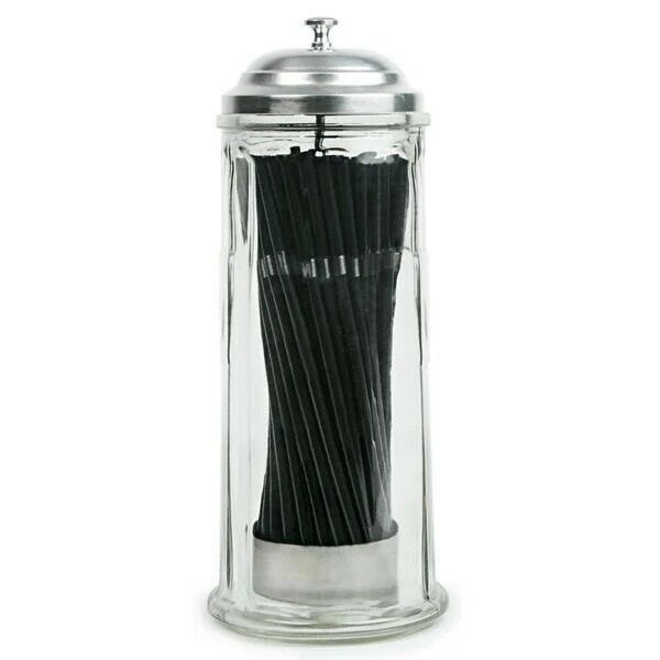 Sugerørsdispenser i Glass 11366 by Drink color Helder
