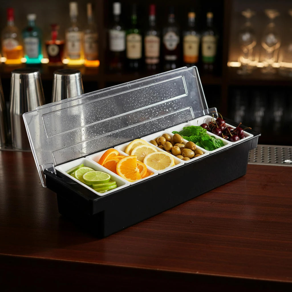 Fruktdispenser i sort - 6 rom BTBL3766 by Beaumont color Svart